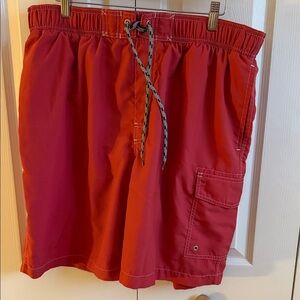 Sonoma Men's Bright Red Swim Trunks